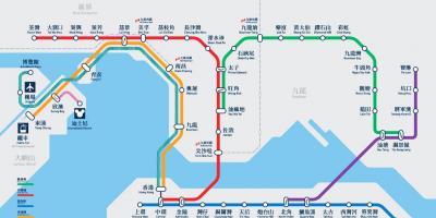 Causeway bay MTR estación mapa