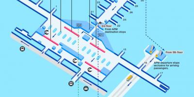 Hong Kong aeroporto porta mapa
