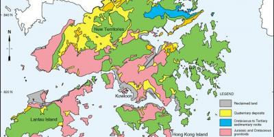 Mapa xeolóxico de Hong Kong