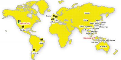 Hong Kong no mapa do mundo