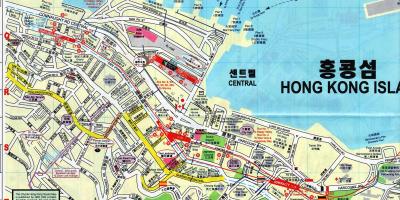 Mapa de Sheung Wan Hong Kong