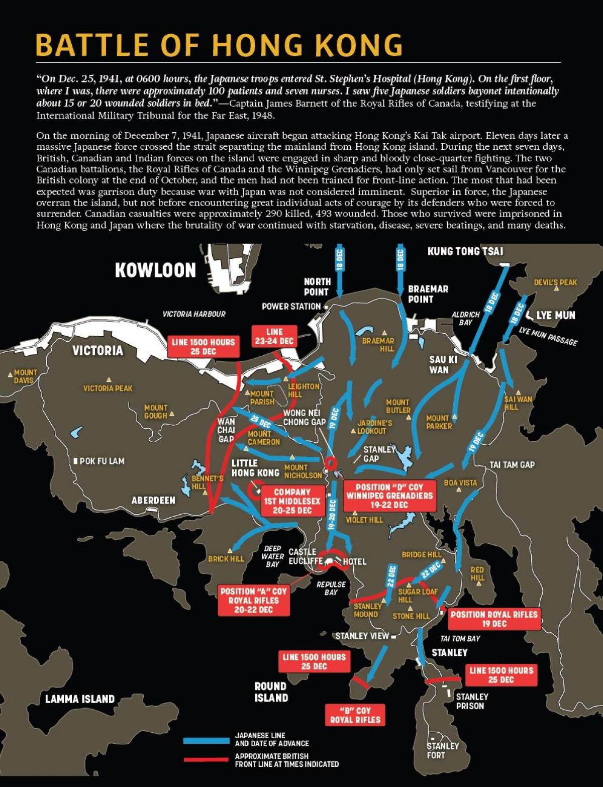 mapa de batalla de Hong Kong