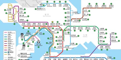 HK autobús mapa