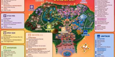 HK Disneyland mapa