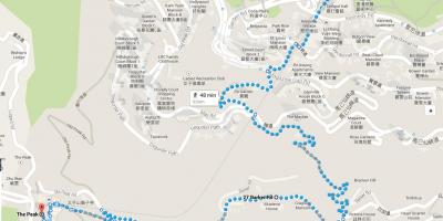 Hong Kong rutas de sendeirismo mapa