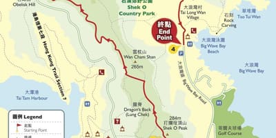 Camiños mapa Hong Kong